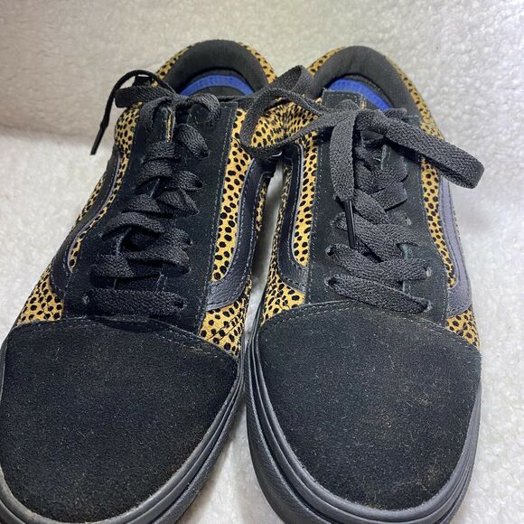 VANS Comfy Cush Old Skool Cheetah Print Mixed Media Low Top Sneakers 6.5 M/7.5 W - Picture 7 of 10